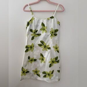 Vintage Y2K Pacific Legend Apparel Hawaiian Dress Sm Coconut Girl White Floral